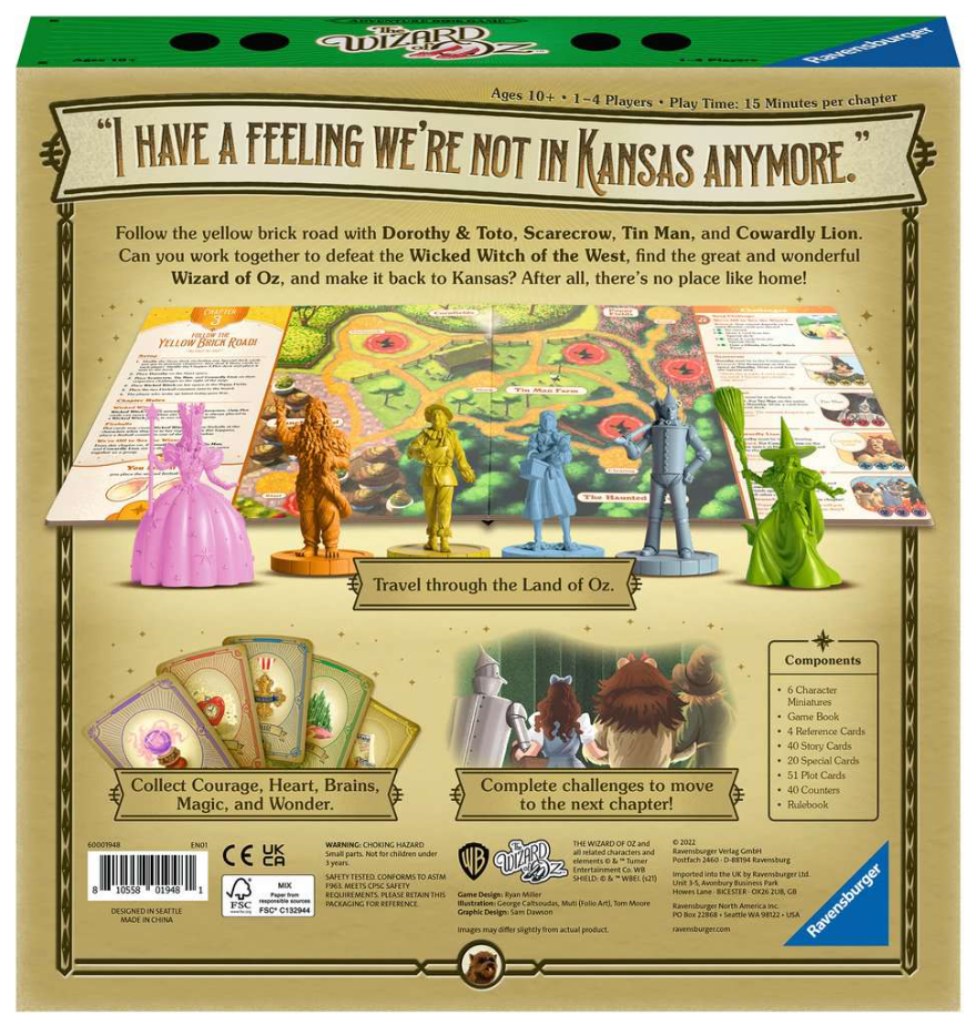 WIZARD OF OZ ADVENTURE BOOK GAME