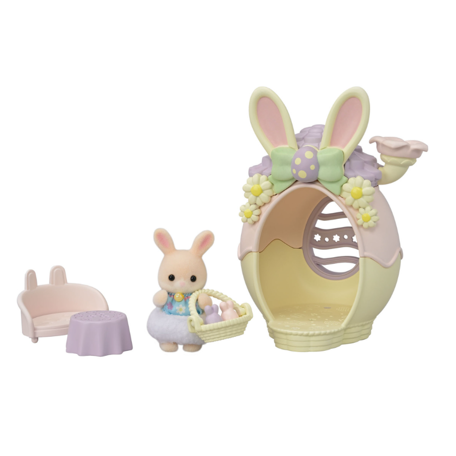 CALICO EASTER EGG HUTCH SET