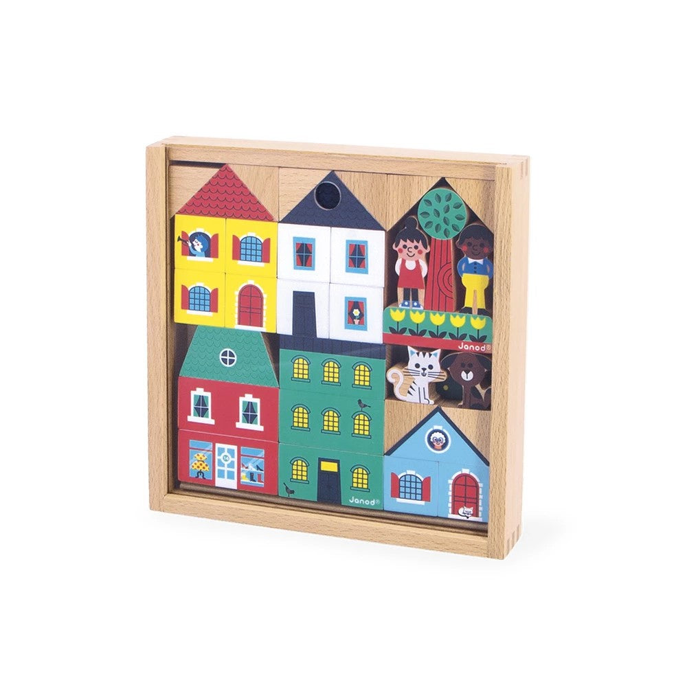 CITY BLOCKS WOODEN 36 PC JANOD