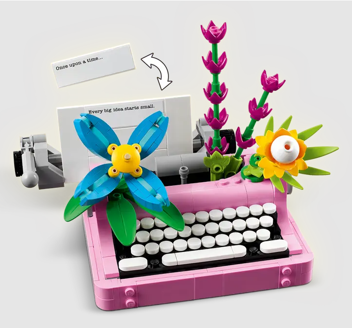 TYPEWRITER WITH FLOWERS CREATOR LEGO