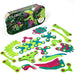 Clixo magnetic play set with colorful pieces and packaging on a white background