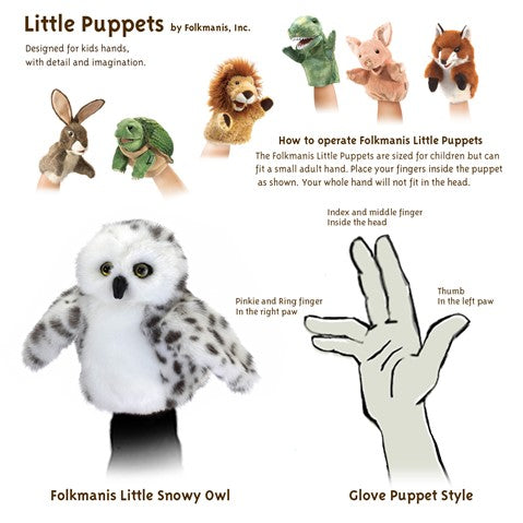 PUPPET LH SNOWY OWL LITTLE HANDS