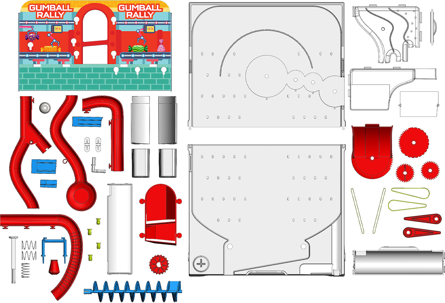 GUMBALL RALLY PINBALL MACHINE MAKER