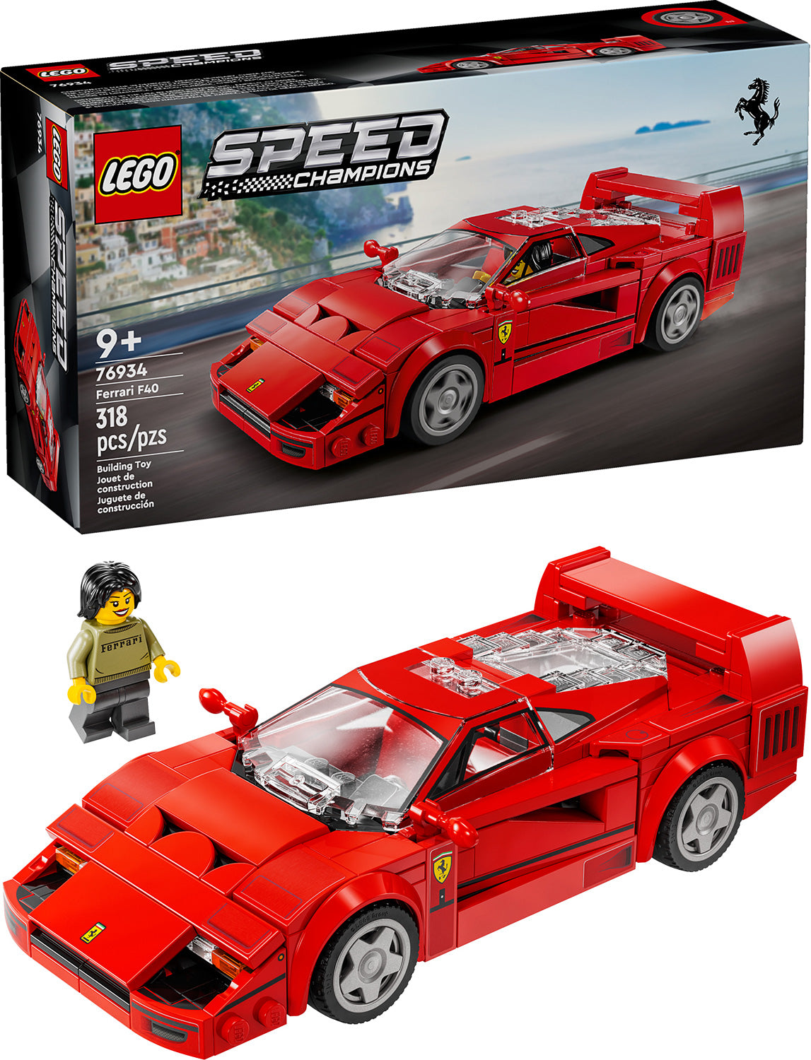 FERRARI F40 SUPERCAR SPEED LEGO