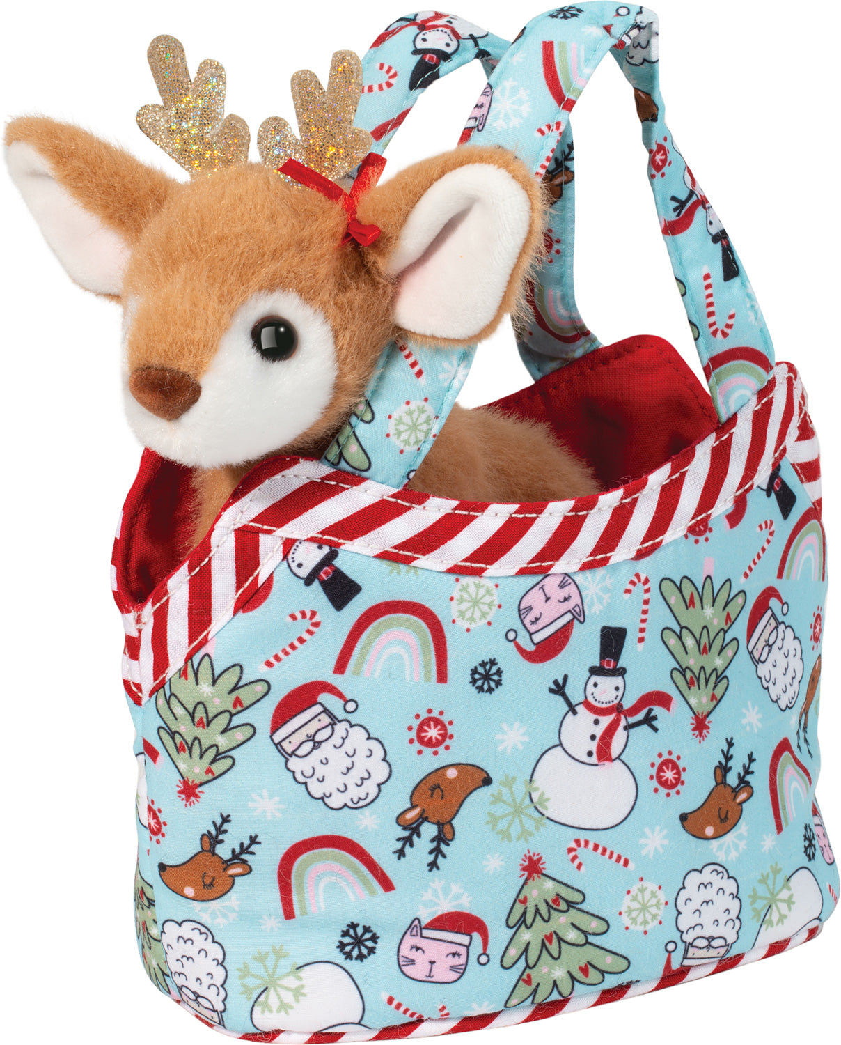 PURSE RAINBOW CHRISTMAS W REINDEER