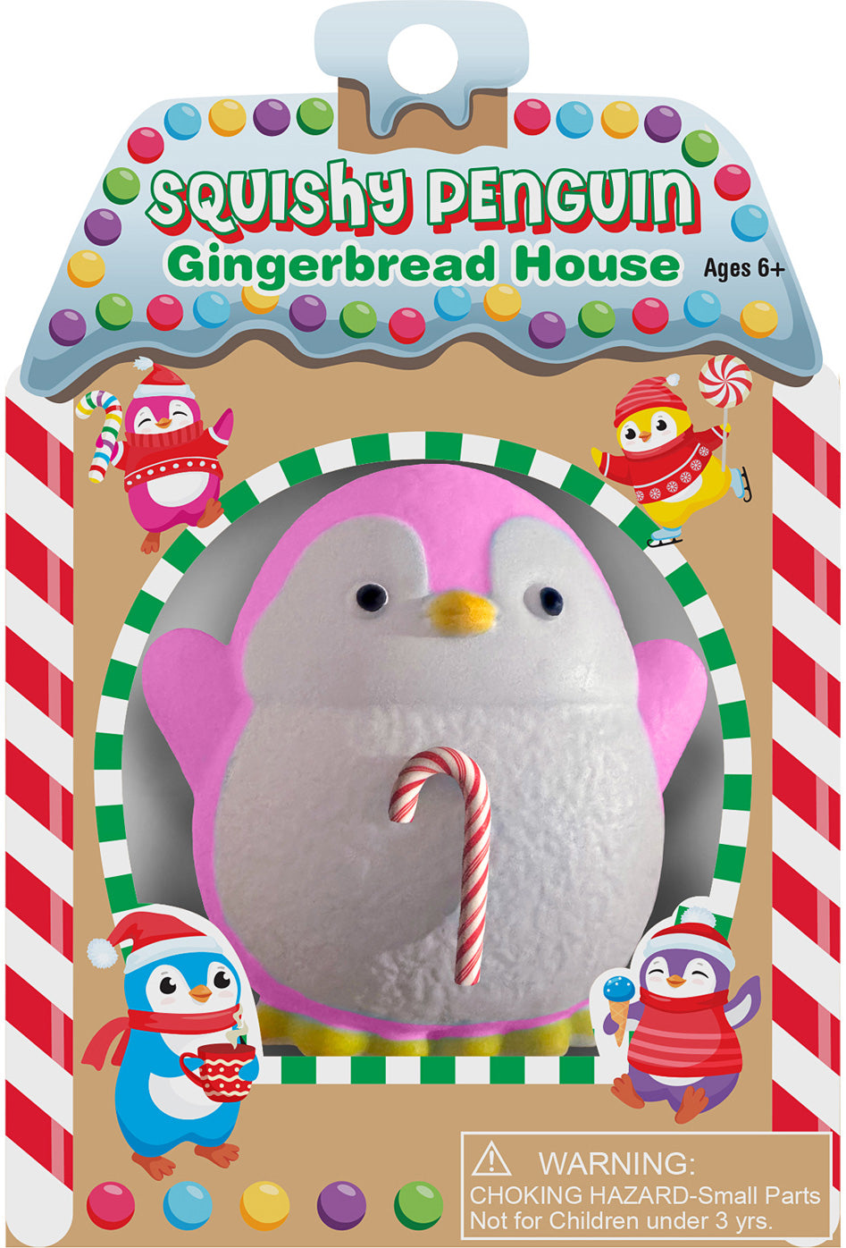 PENGUIN SQUISHY GINGERBREAD HOUSE