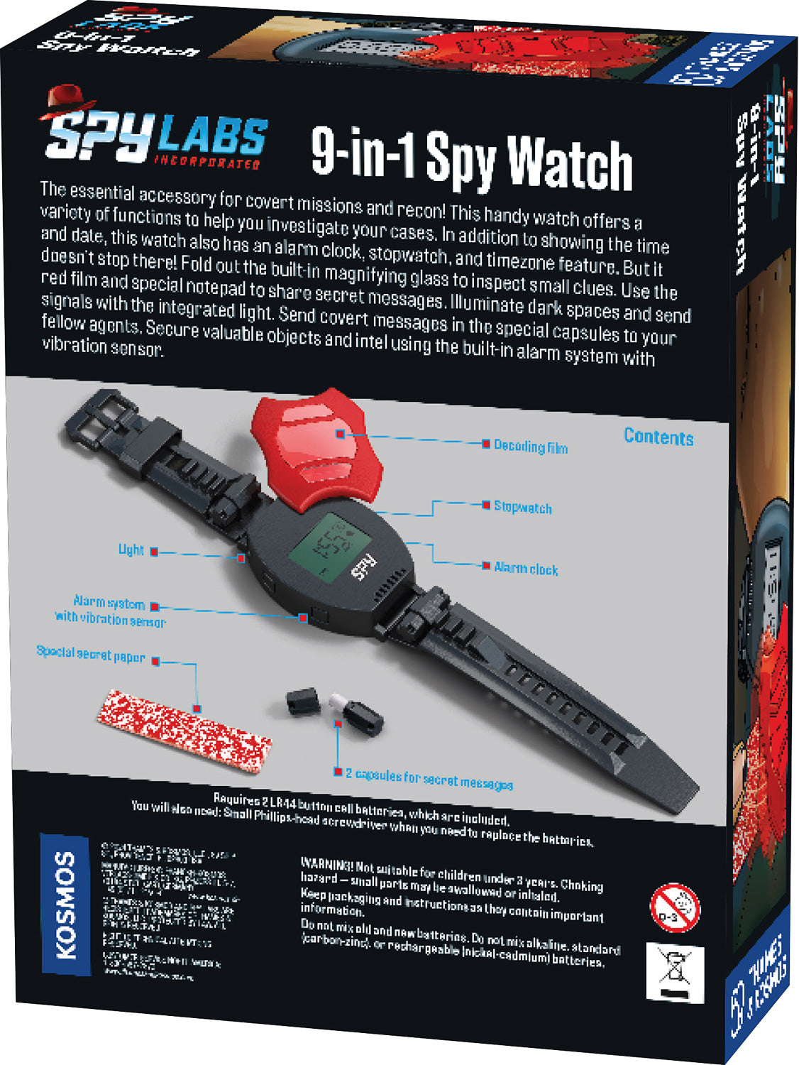 SPY WATCH 9 IN 1 SPY LABS