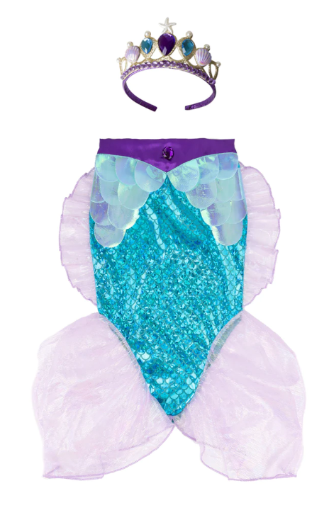 COSTUME MERMAID SKIRT W/TIARA