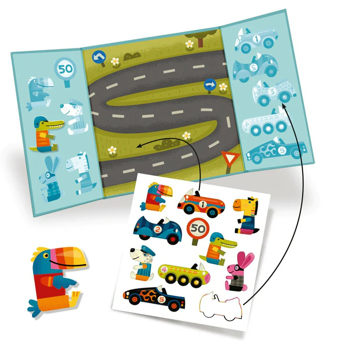 STICKERS CARS REPOSITIONABLE