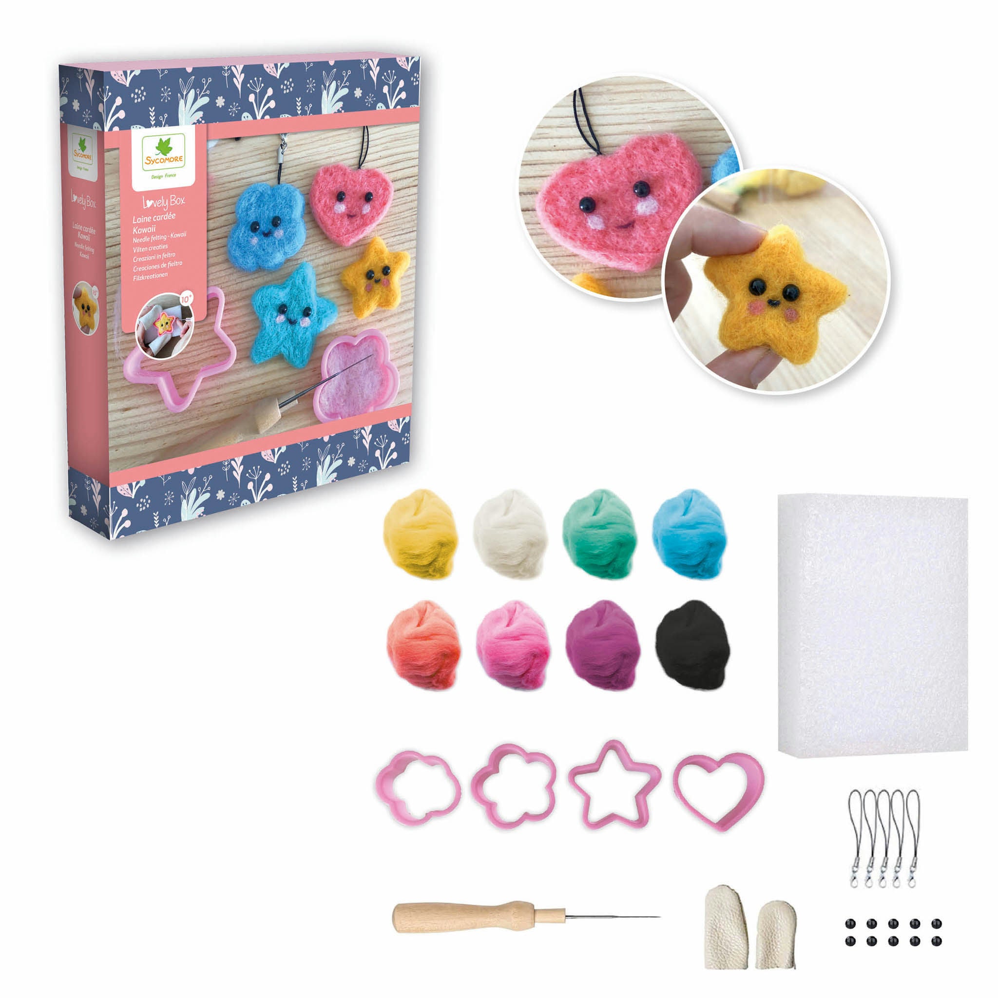 NEEDLE FELTING KAWAII LOVELY BOX
