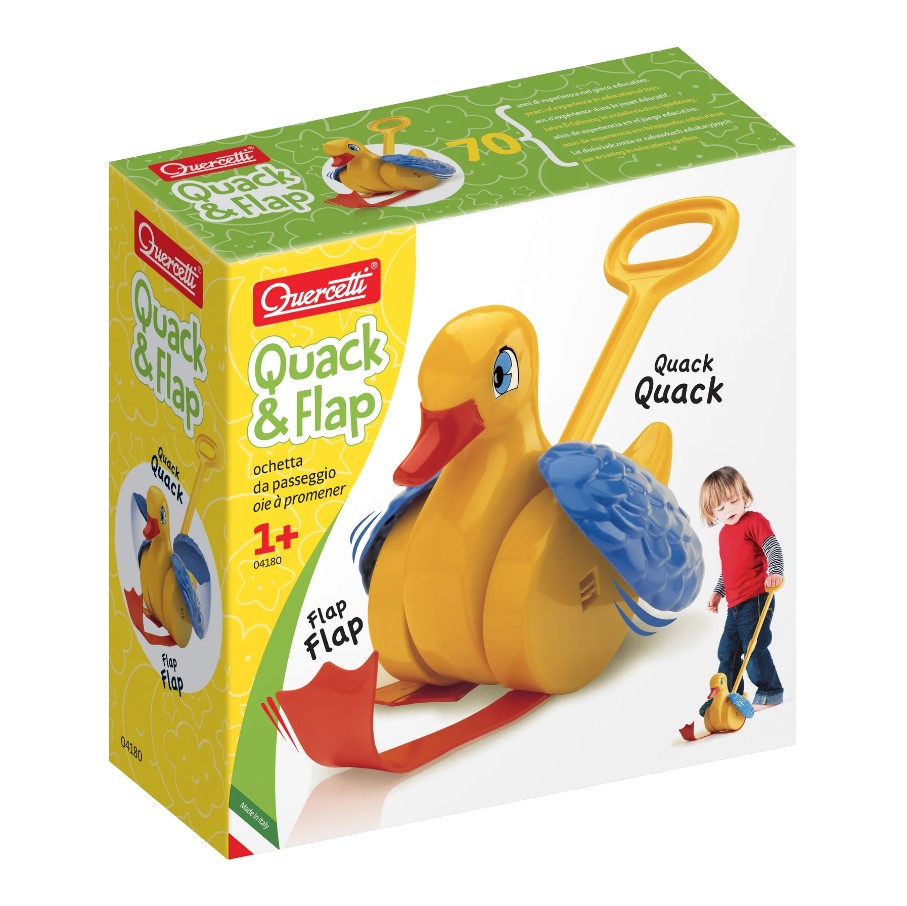 QUACK AND FLAP PUSH TOY