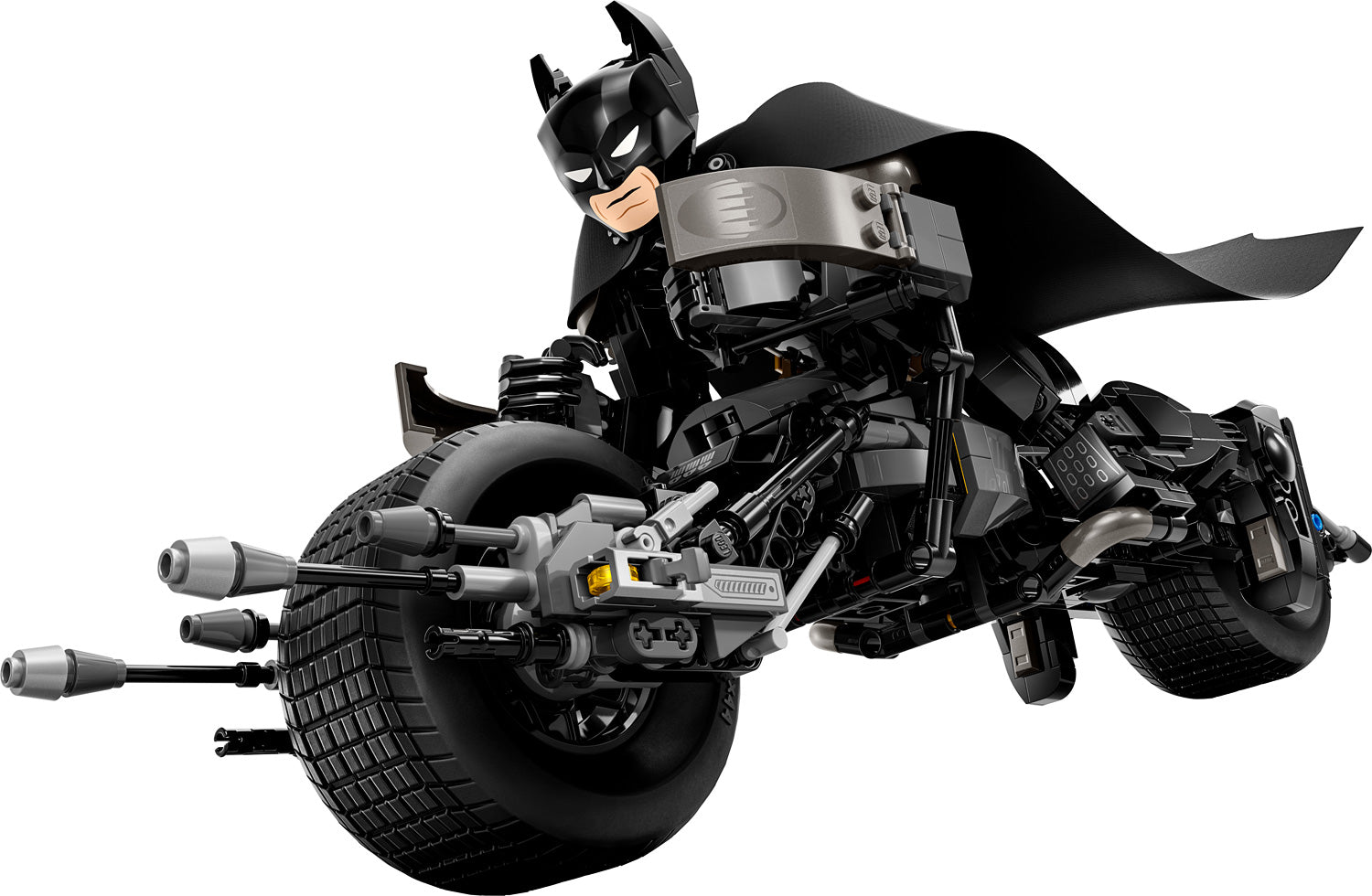 BATMAN CONSTRUCTION FIGURE & BAT POD BIKE SUPERHEROS LEGO