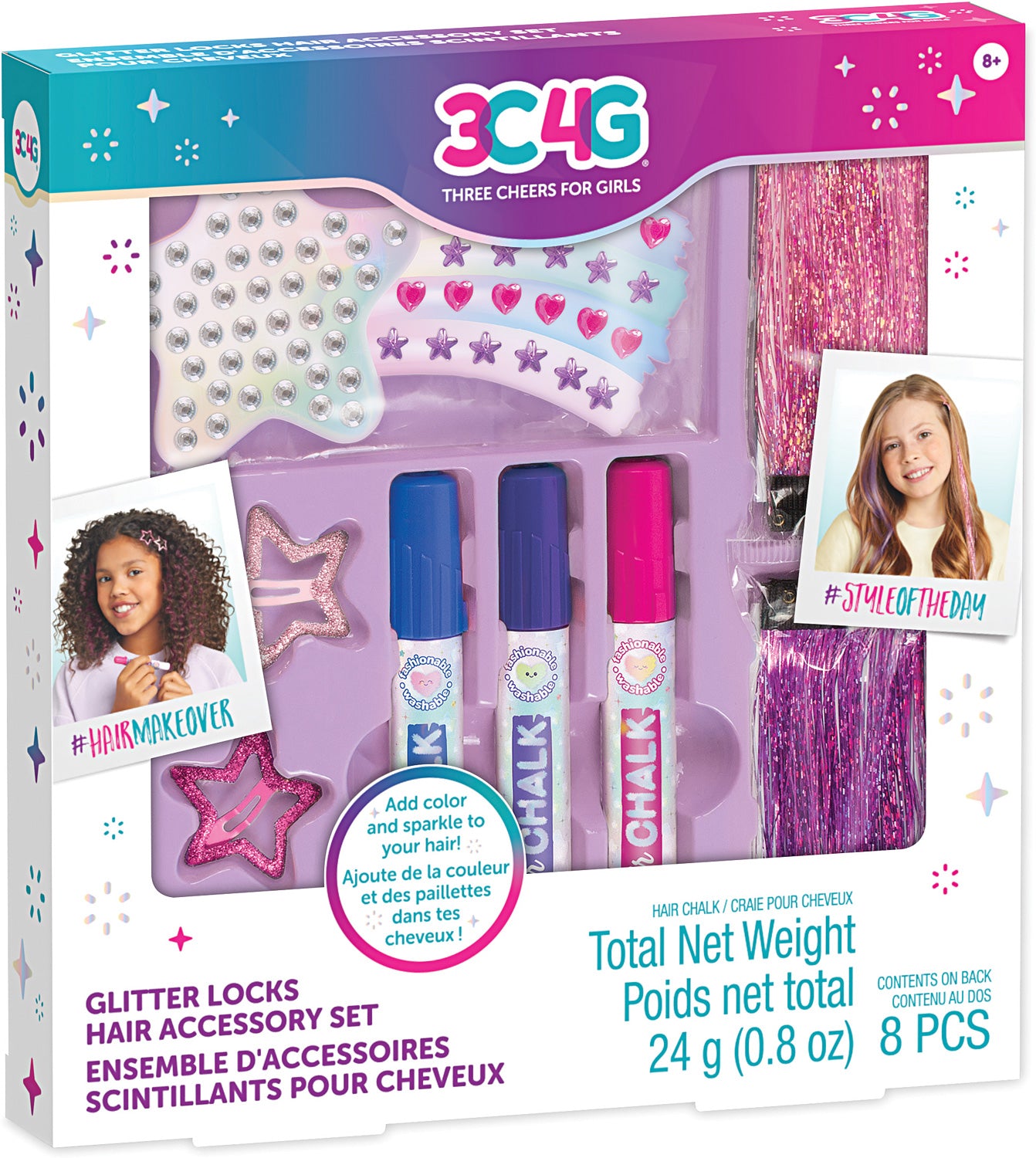 GLITTER LOCKS HAIR ACCESSORY SET