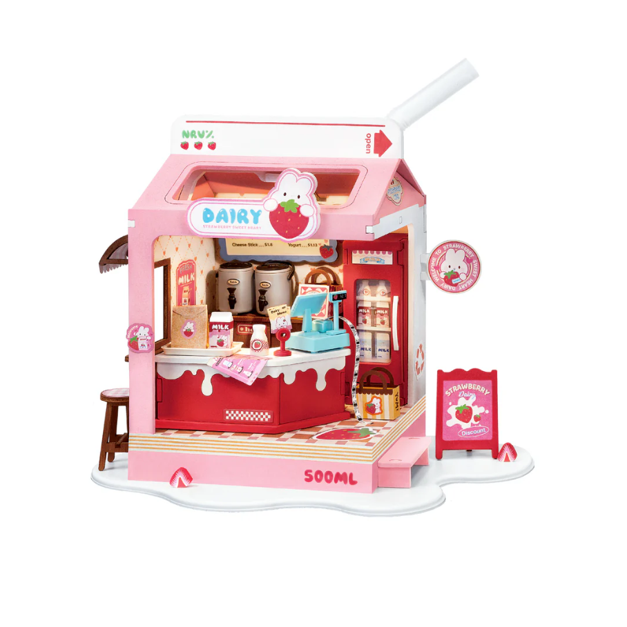 STRAWBERRY MILK BOX DIY BUILD HOUSE KIT ROLIFE