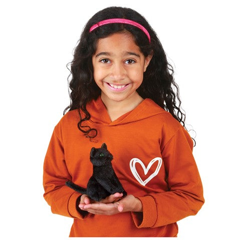FINGER PUPPET BLACK CAT