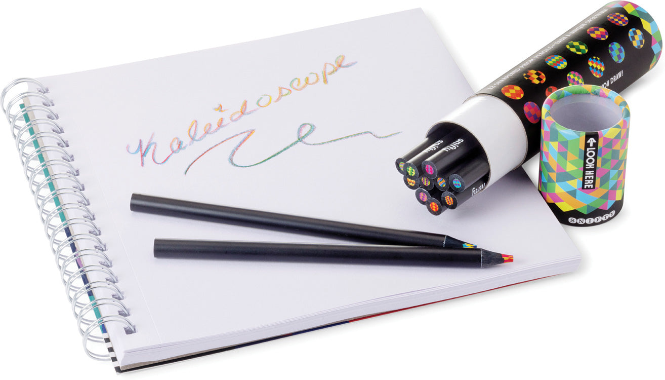 KALEIDOSCOPE MULTI COLORED PENCIL TUBE