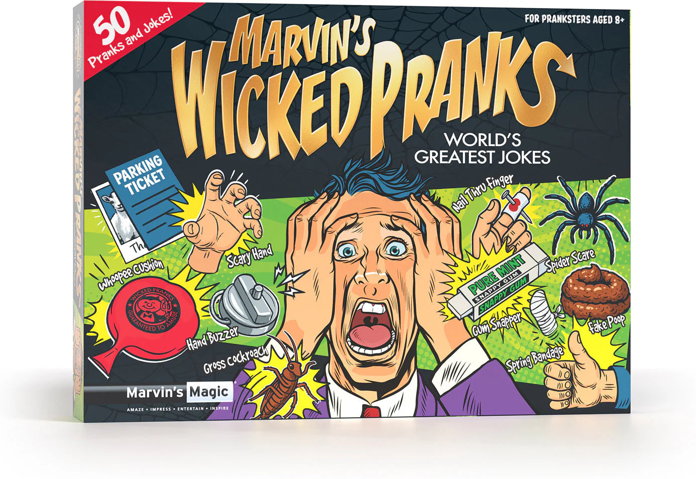 MARVIN'S WICKED PRANKS & JOKES 50 TRICKS SET