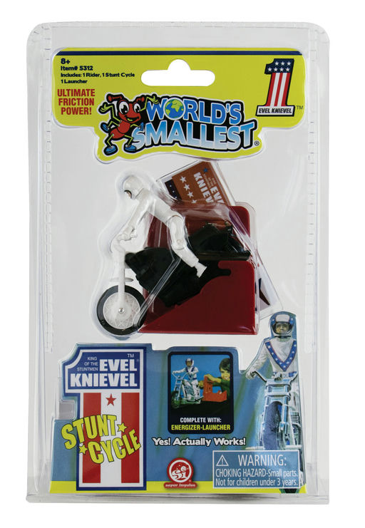 world's smallest evil kneivel set in package