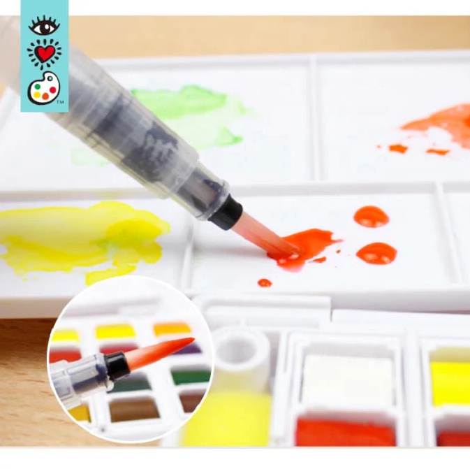 WATERCOLORS & WATER BRUSH PEN 12 PC