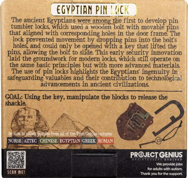 EGYPTIAN PIN LOCK