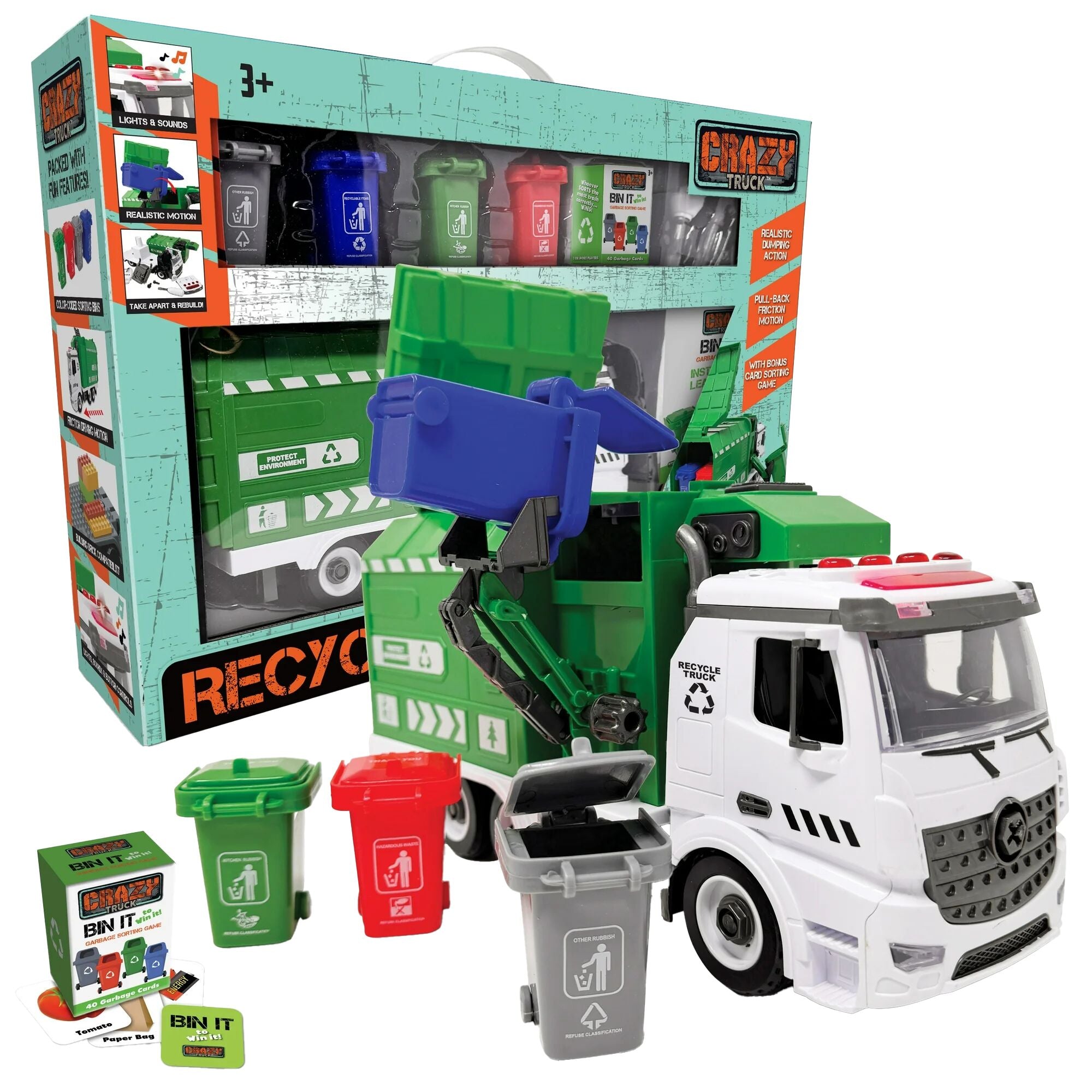 RECYCLING TRUCK LIGHT & SOUND CRAZY TRUCKS