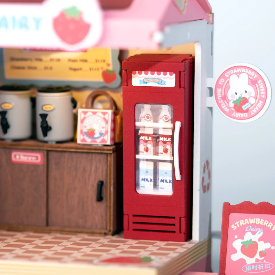 STRAWBERRY MILK BOX DIY BUILD HOUSE KIT ROLIFE