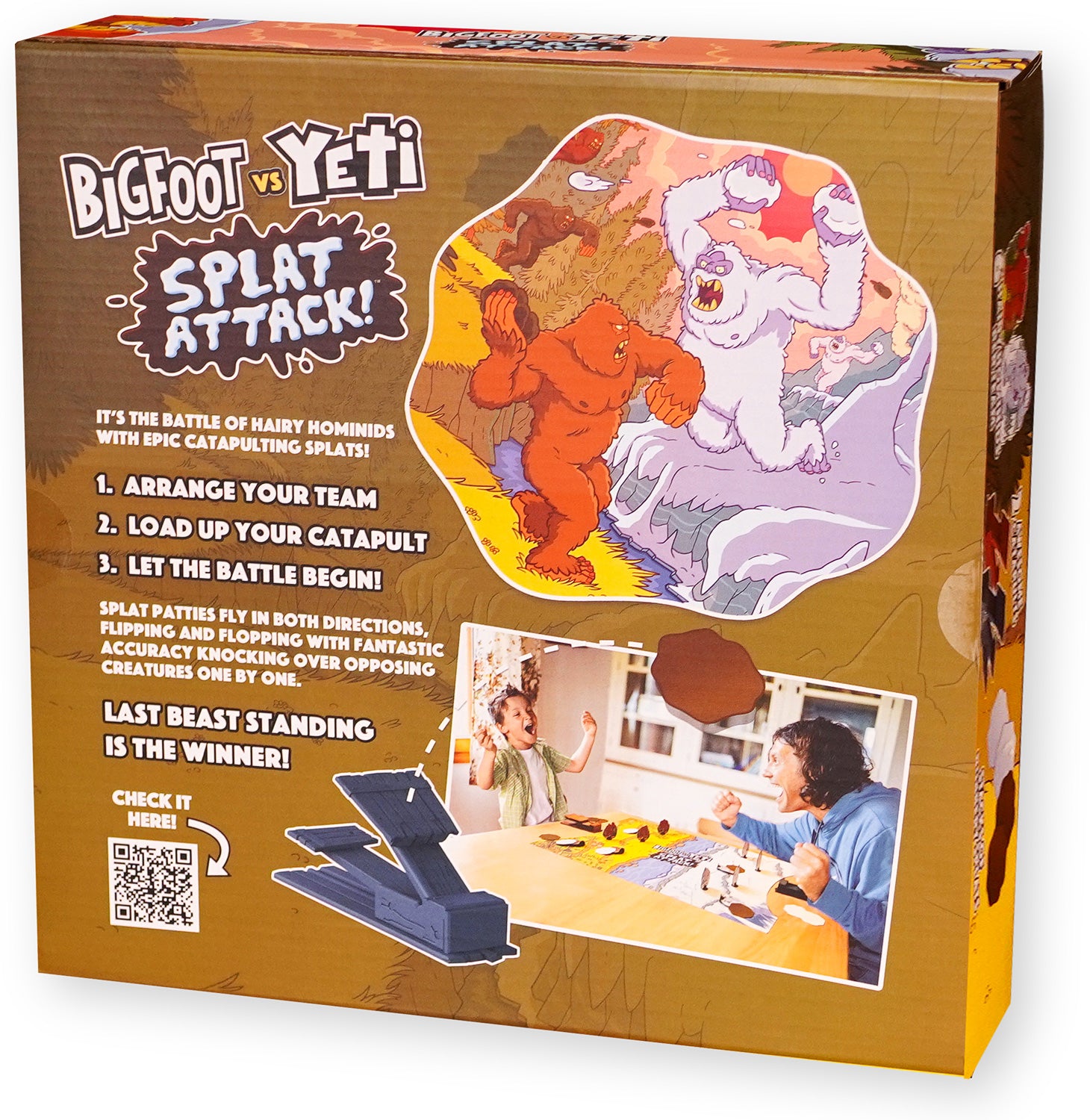 BIGFOOT VS YETI SPLAT ATTACK GAME