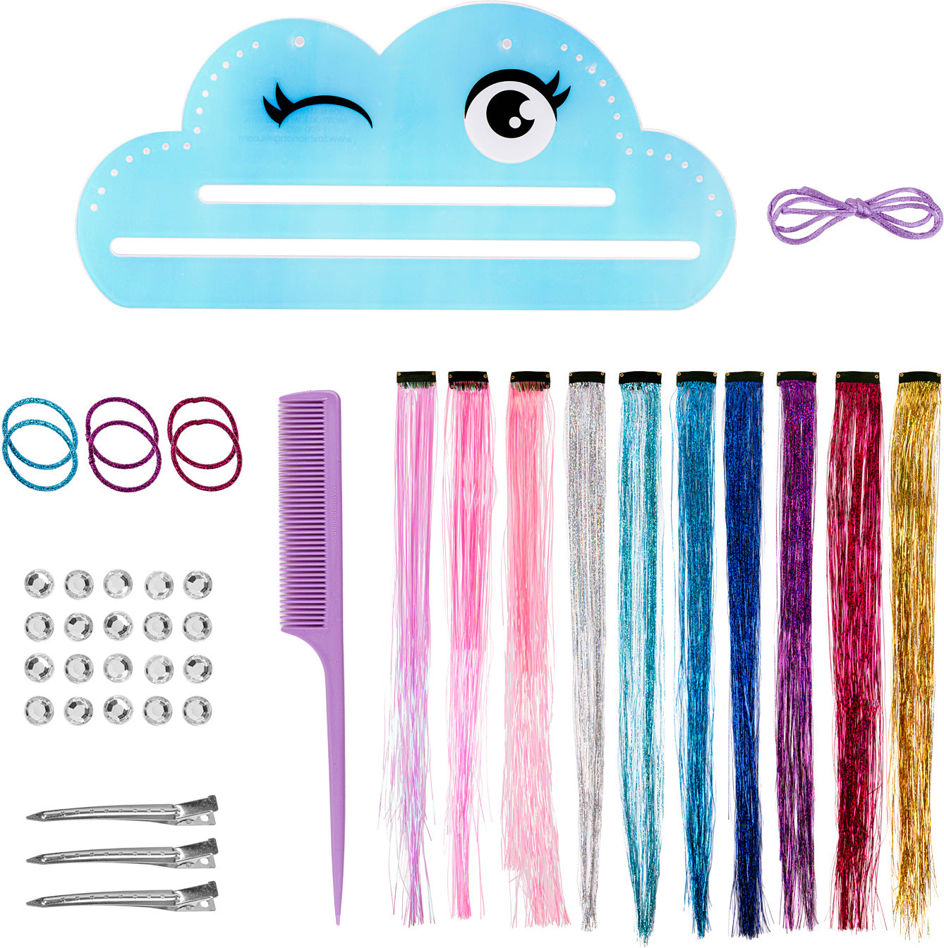 TINSEL HAIR STYLE KIT SHIMMER & SHINE