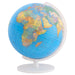 World globe with a white base on a white background