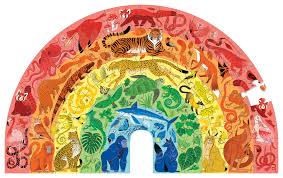 Animals 100 pc Rainbow Shaped Puzzle