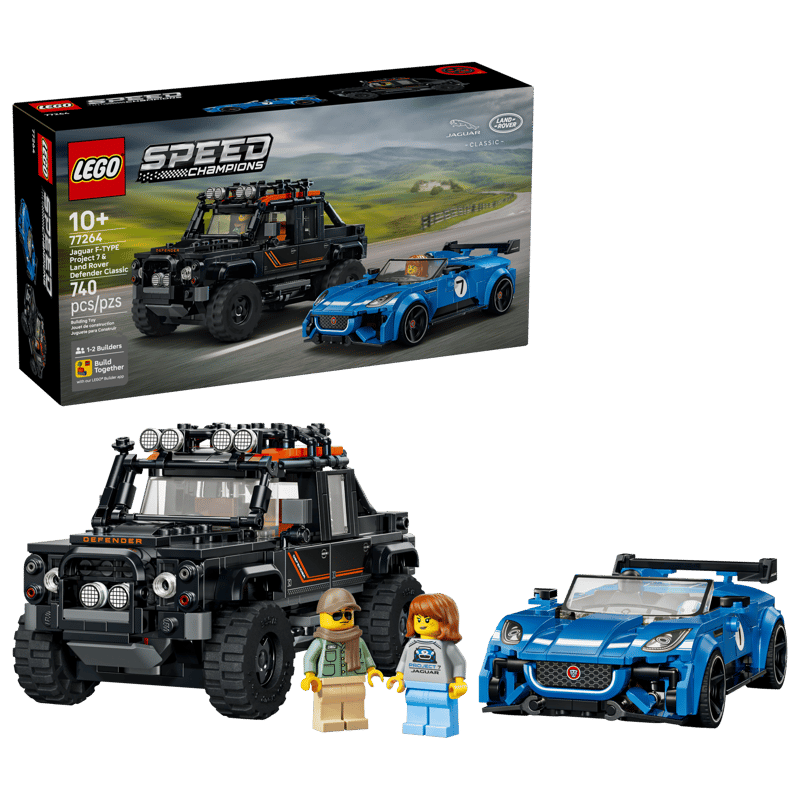 LEGO Speed Champions Jaguar Project 7 & Land Rover Defender (77264)