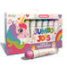 Ooly Jumbo Jots Washable Unicorn Markers set in its retail packaging, with one pink marker shown in front of the box on a white background.