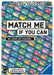 Ravenburger Match Me If You Can board game box featuring a colorful repeating pattern of cartoon toaster characters on a teal background, with large title text and player info.