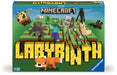 Minecraft Labyrinth game box with characters and text on a green and blue background