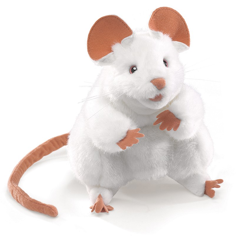 PUPPET MOUSE WHITE