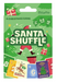 Packaging of 'Santa Shuffle' game with green background and festive design.