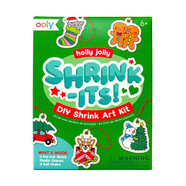 Ooly Holly Jolly Shrink-Its DIY Shrink Art Kit packaging on a white background