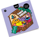 Coloring notebook with a cartoon design of a tiny house and a cat, branded 'omny'.