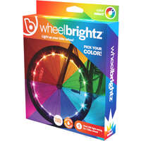 Wheelbrightz light-up color wheel toy in its retail packaging, featuring a circular wheel with built-in LED lights and a colorful wheel diagram on the box.