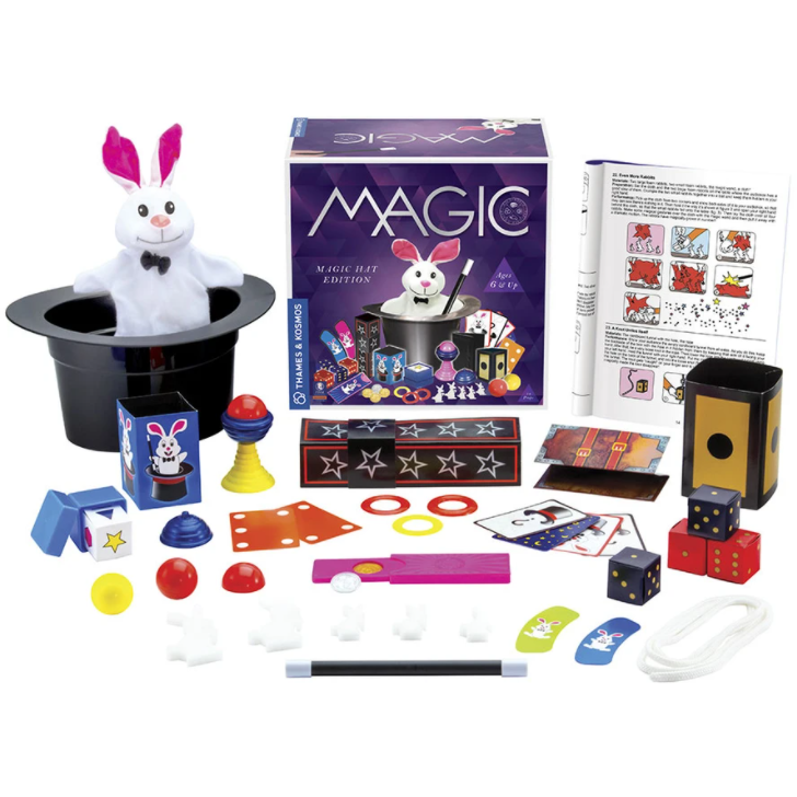 Magic Hat Set with Rabbit Puppet & 35 Magic Tricks
