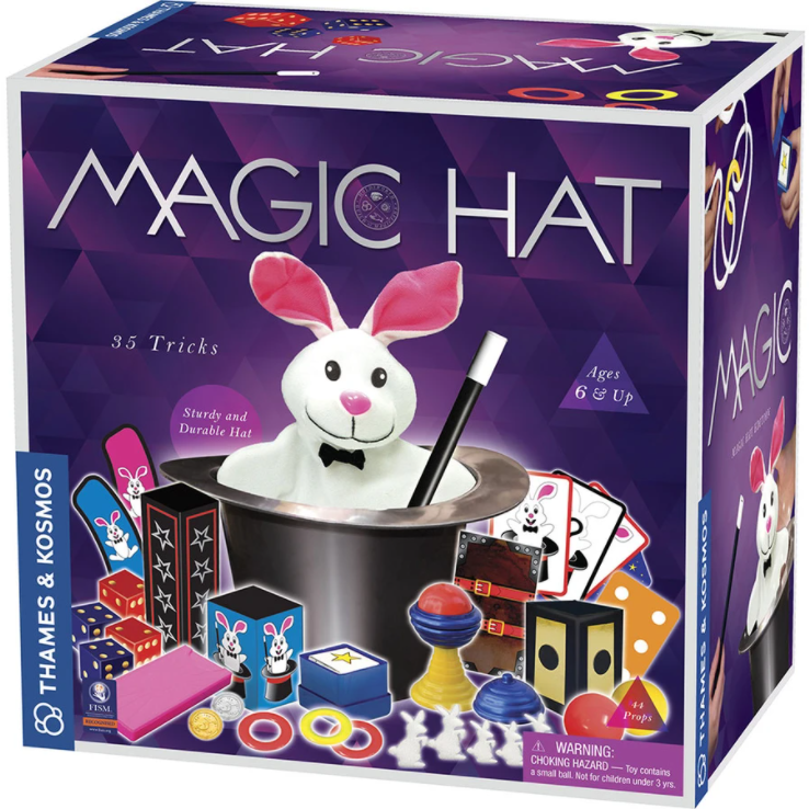 Magic Hat Set with Rabbit Puppet & 35 Magic Tricks